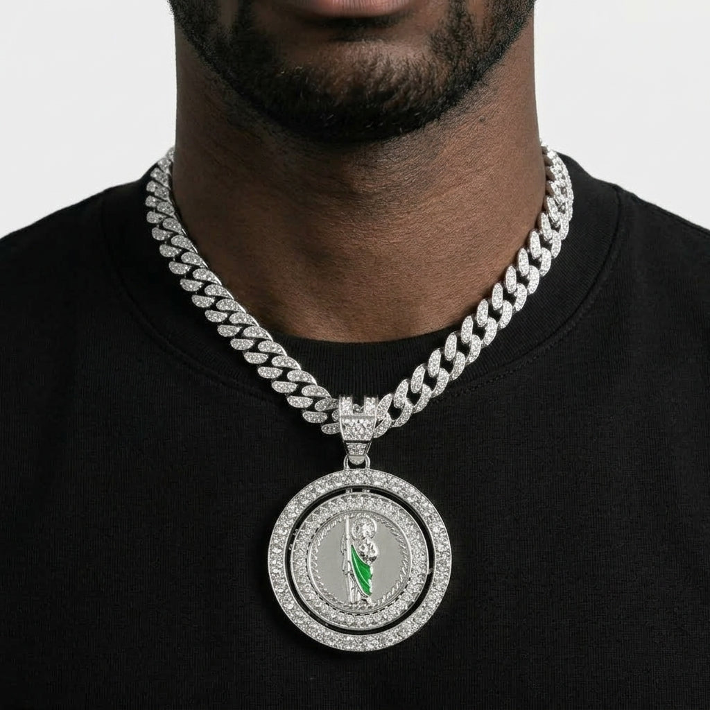 San Judas Spinner Necklace