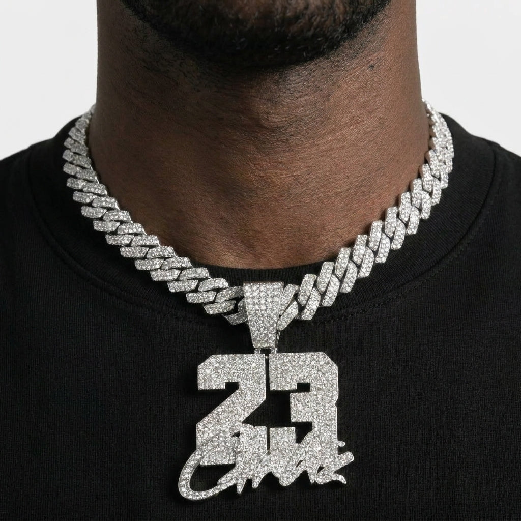 23 Script Necklace