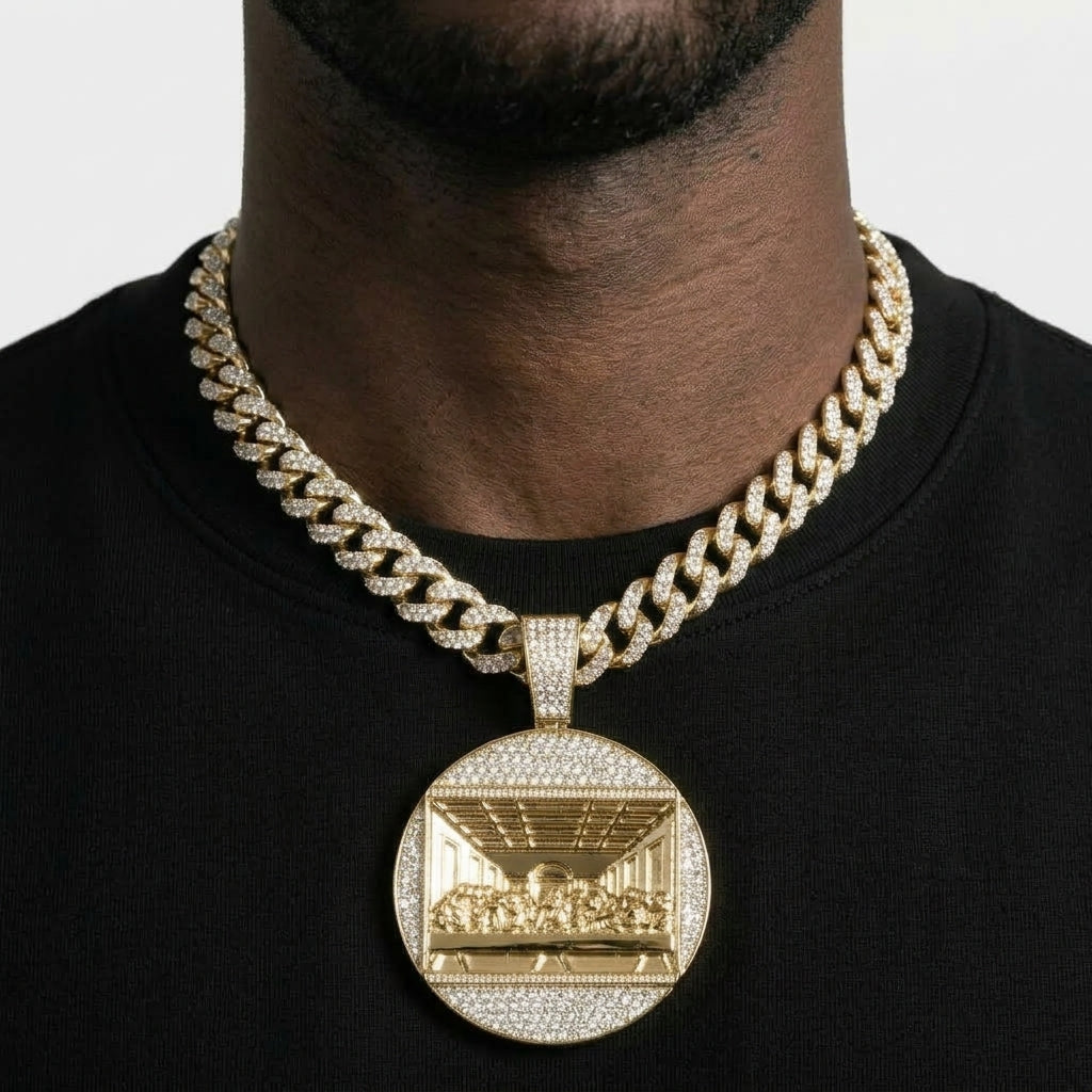 Last Supper Medallion Necklace