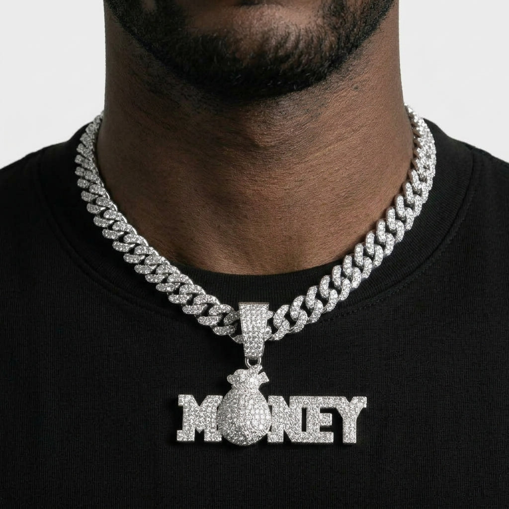 Money Bag Letter Necklace