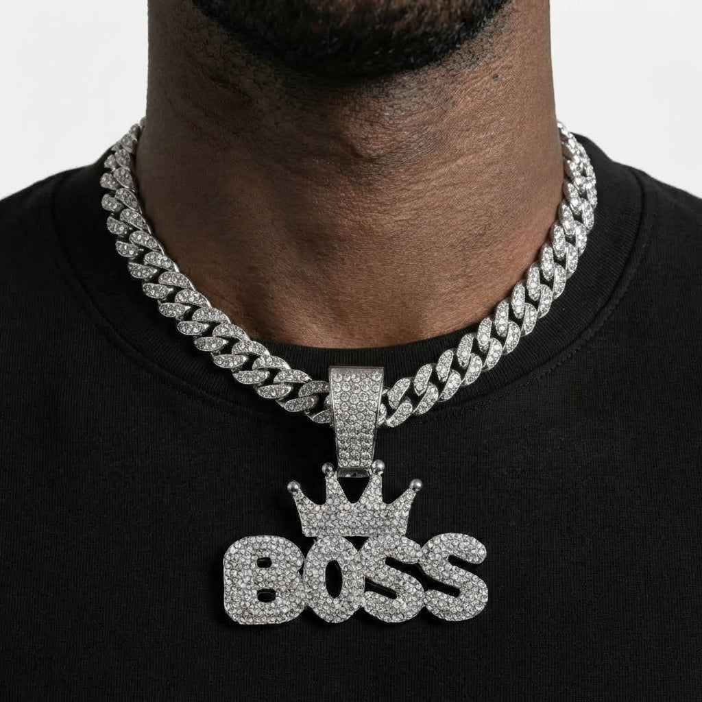 Crowned Boss Necklace