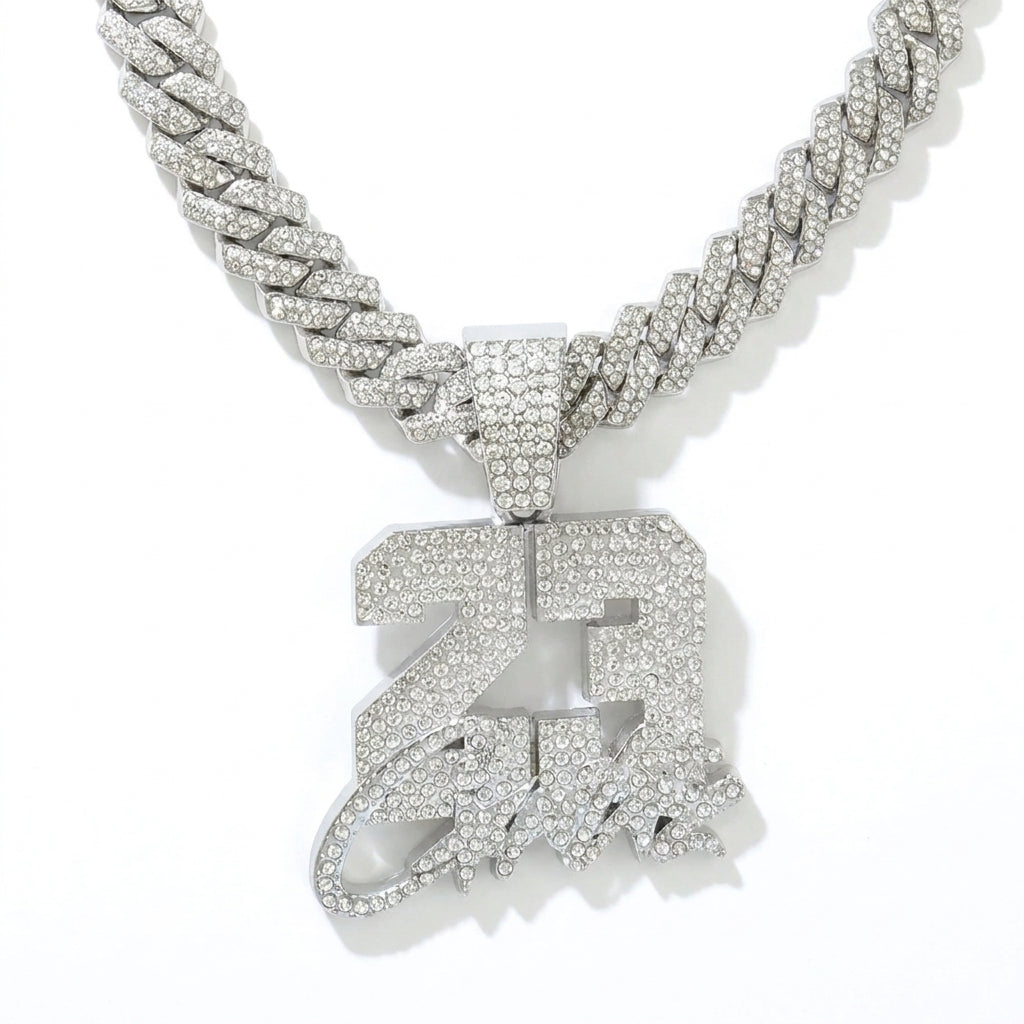 23 Script Necklace