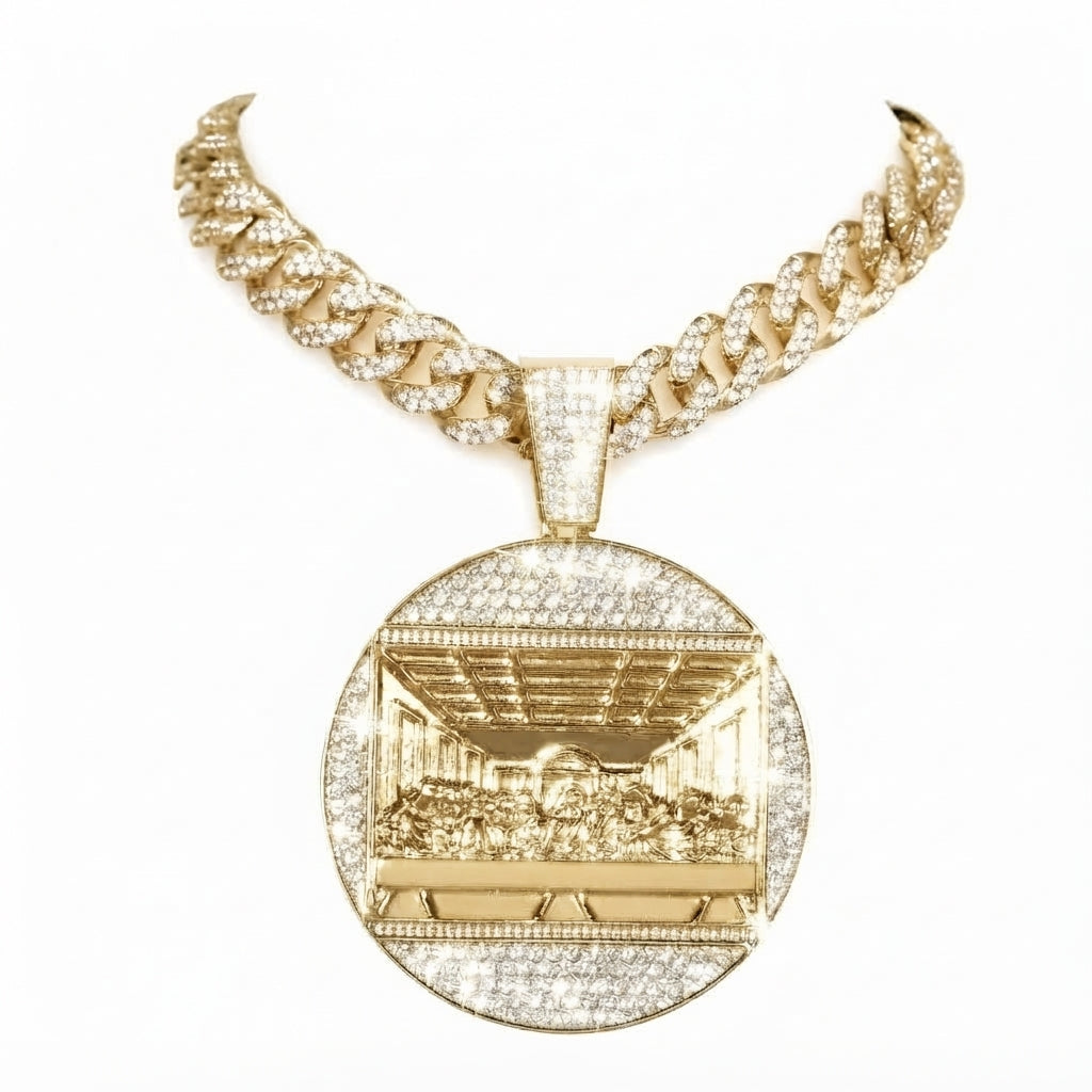 Last Supper Medallion Necklace