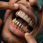 Gold Fang Crown Grillz in Gold