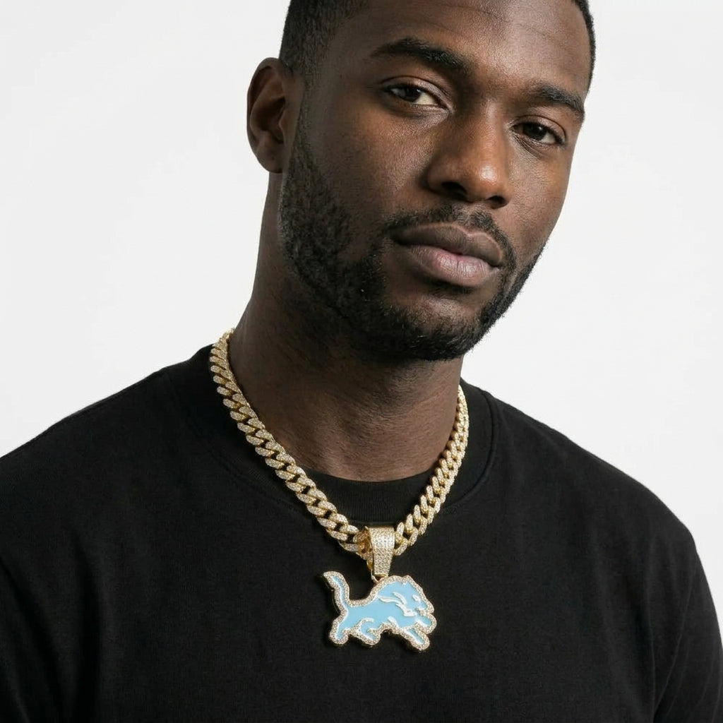 Detroit Lion Necklace