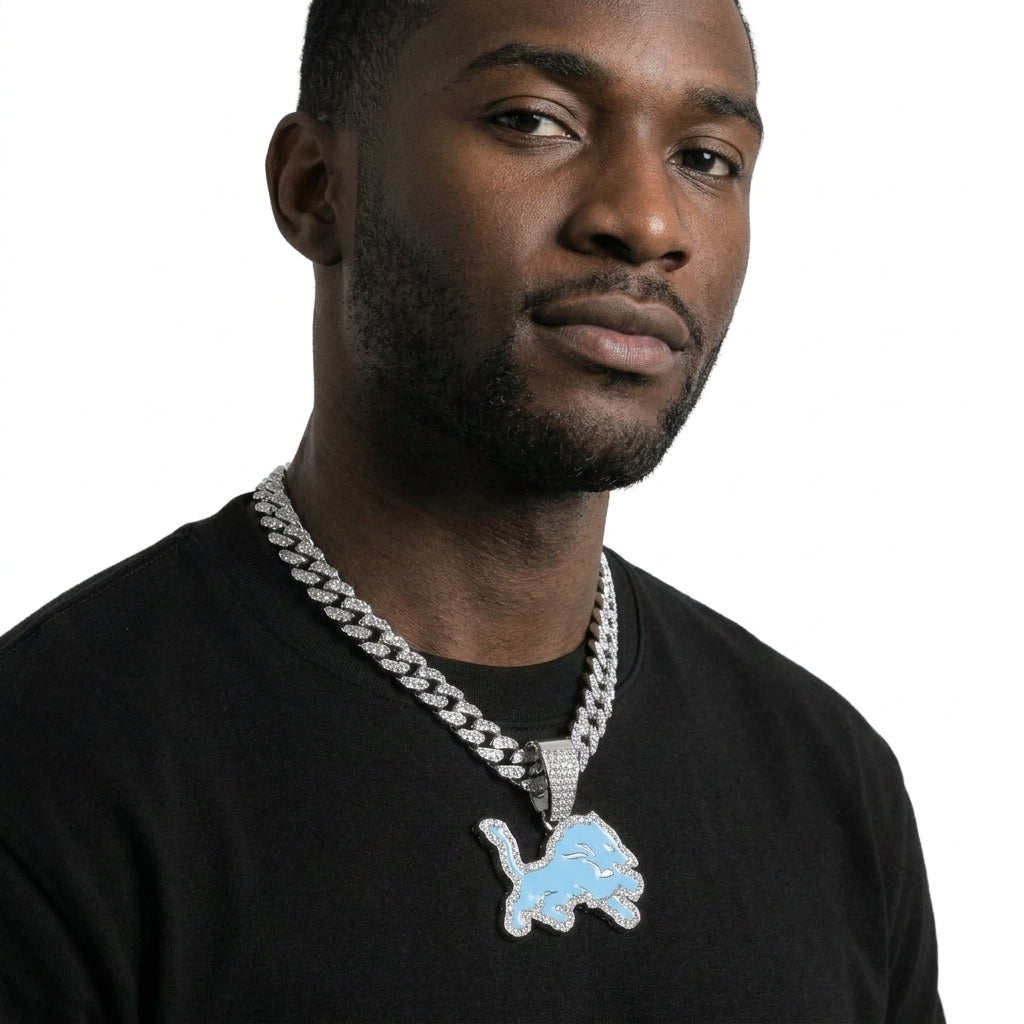 Detroit Lion Necklace
