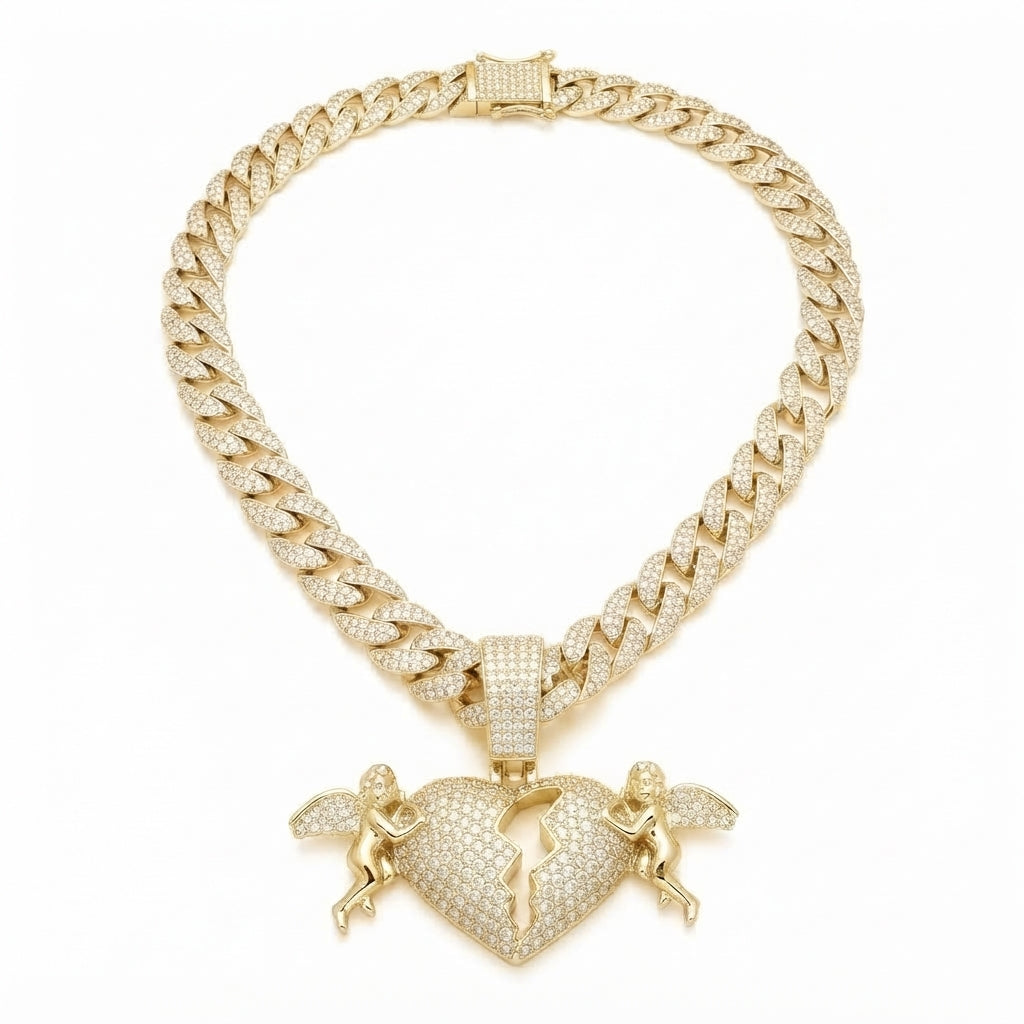 Cherub Heartbreak Necklace