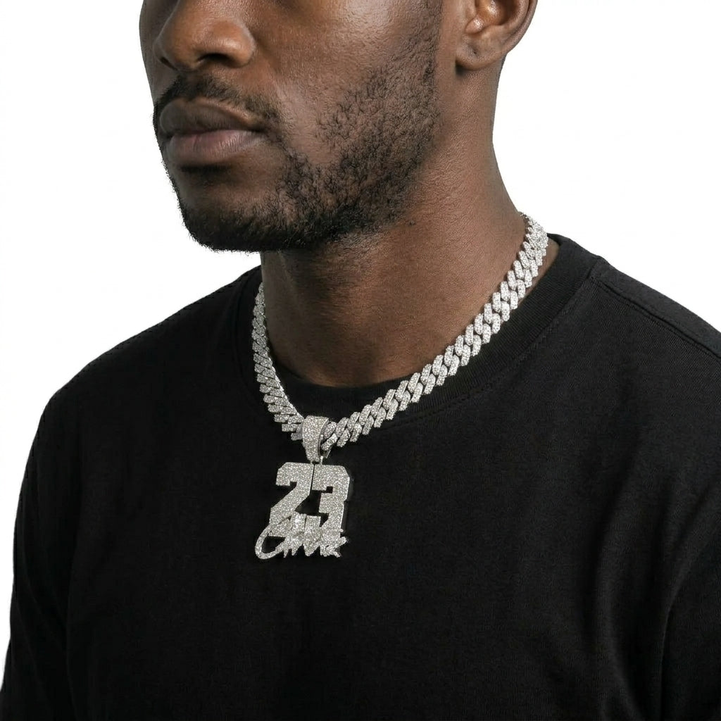 23 Script Necklace