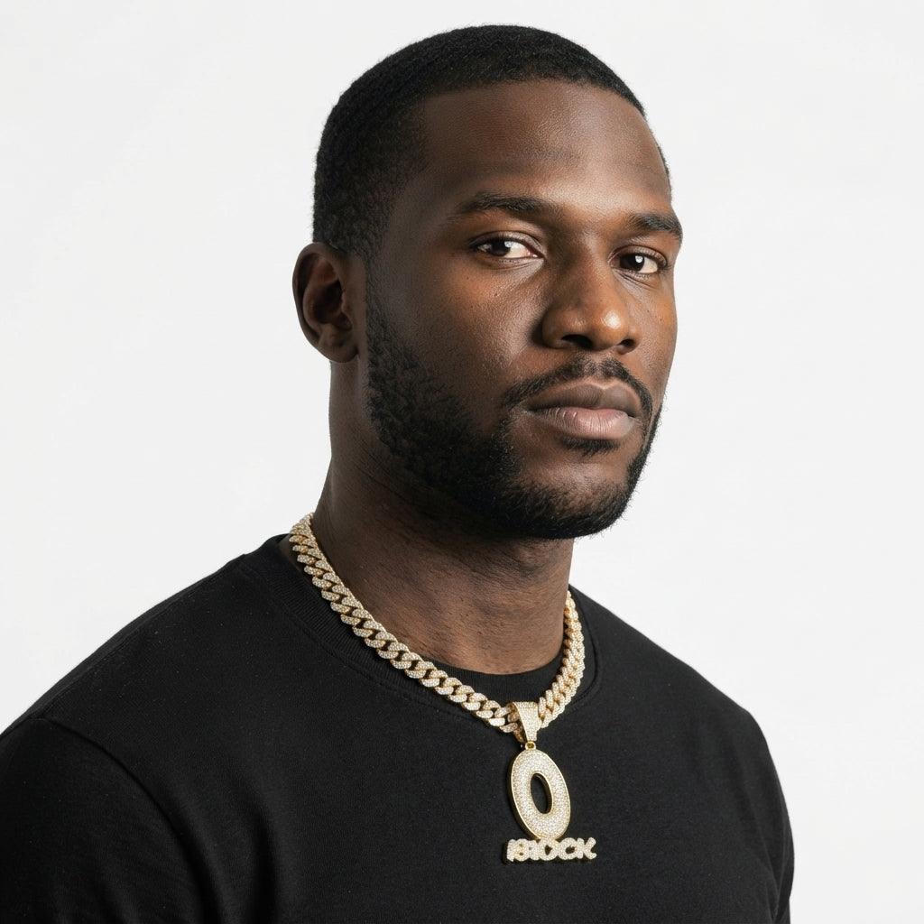 O Block Necklace