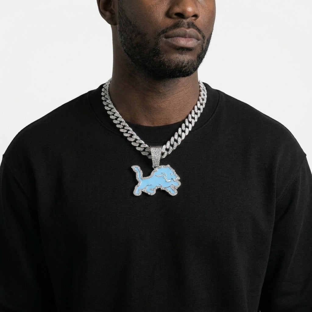 Detroit Lion Necklace