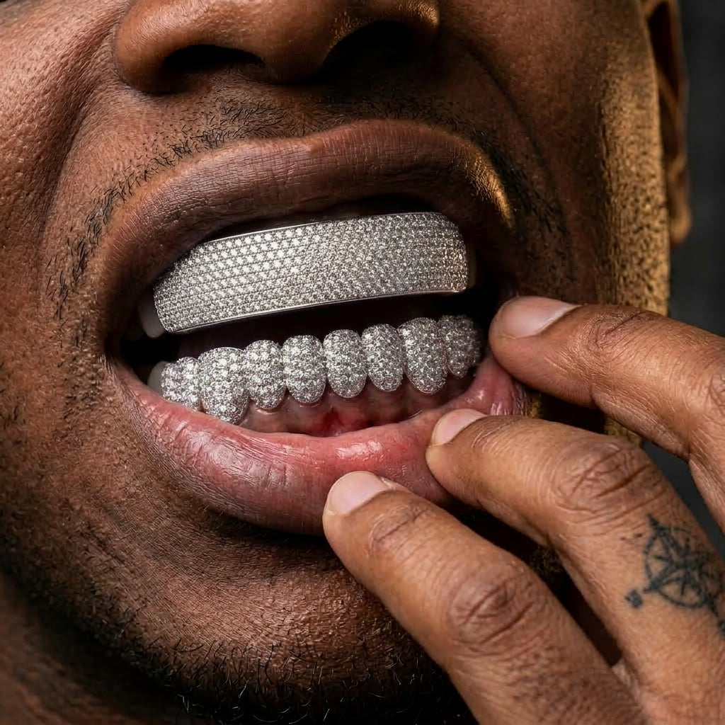 Ice Bar Grillz in Silver