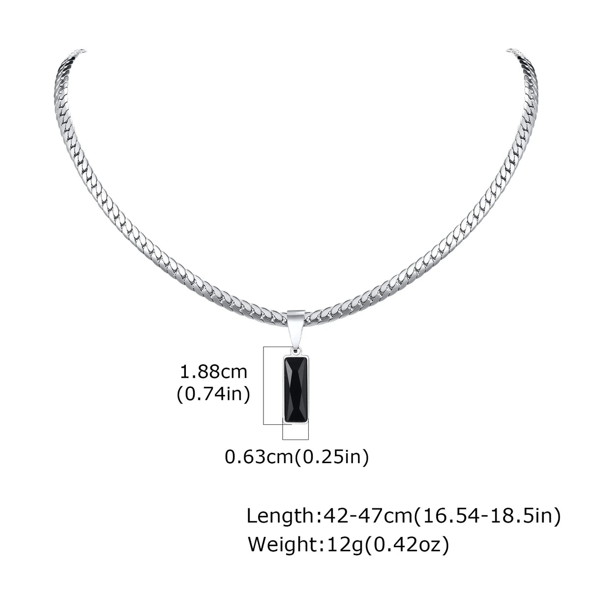 Black Stone Necklace