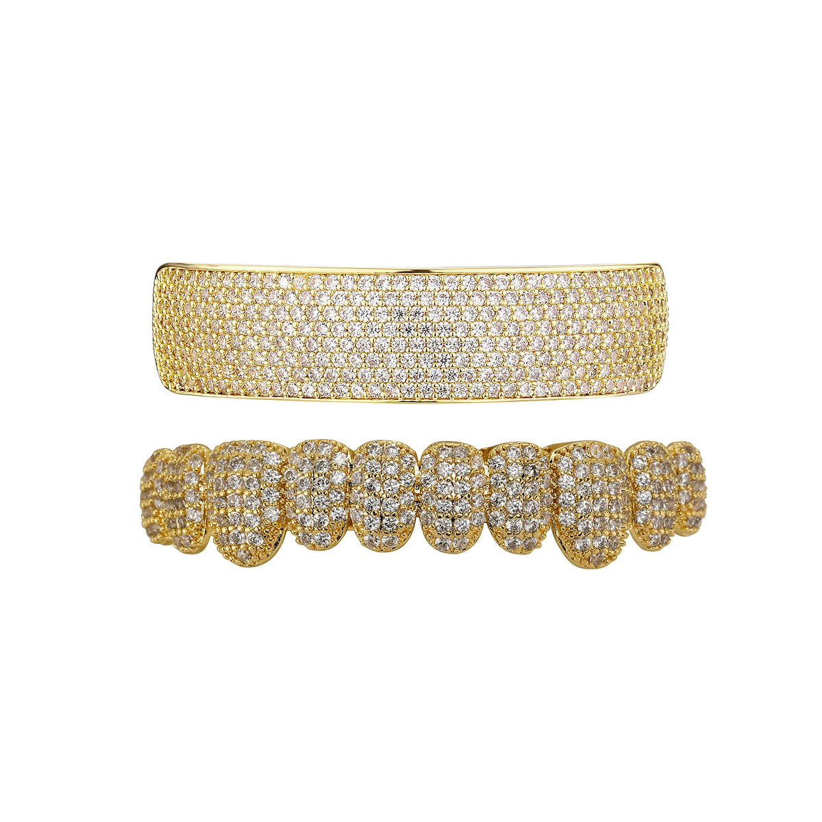 Ice Bar Grillz in Gold