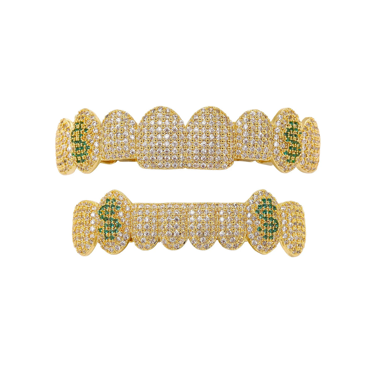 Iced Out Money Maker Grillz in Gold