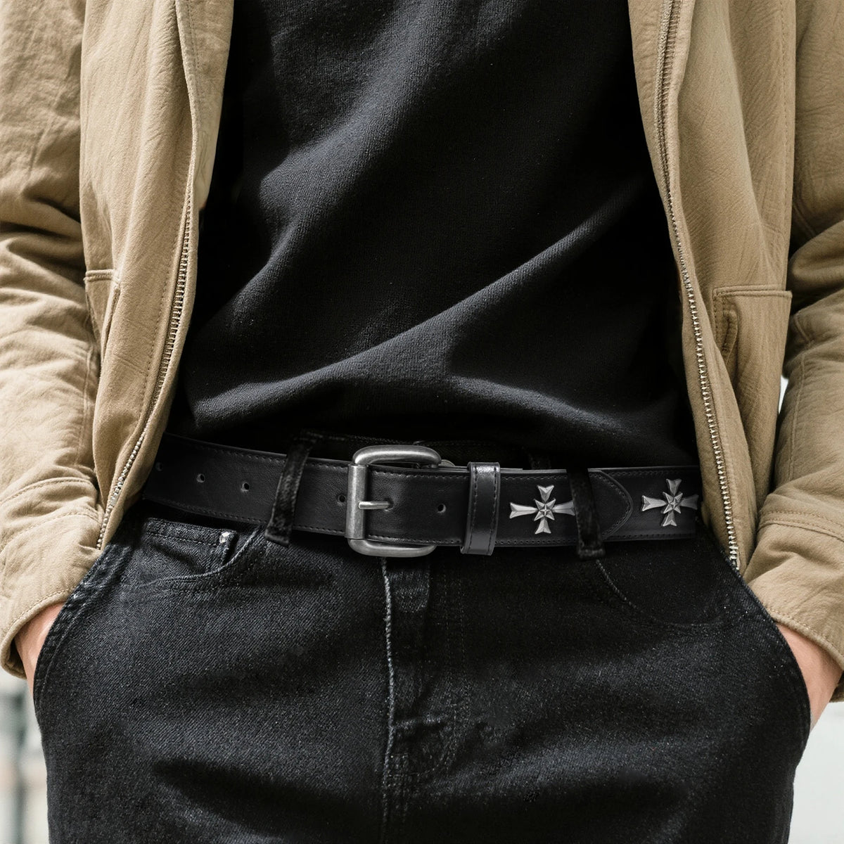 Cross Stud Belt
