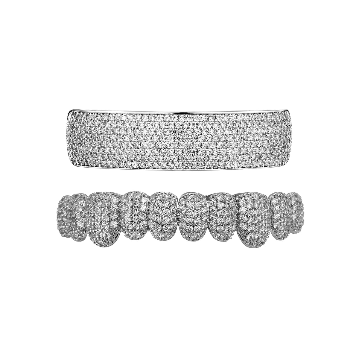 Ice Bar Grillz in Silver