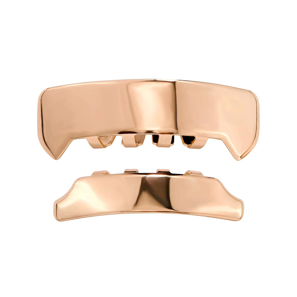 Rose Gold Full-Coverage Grillz Set