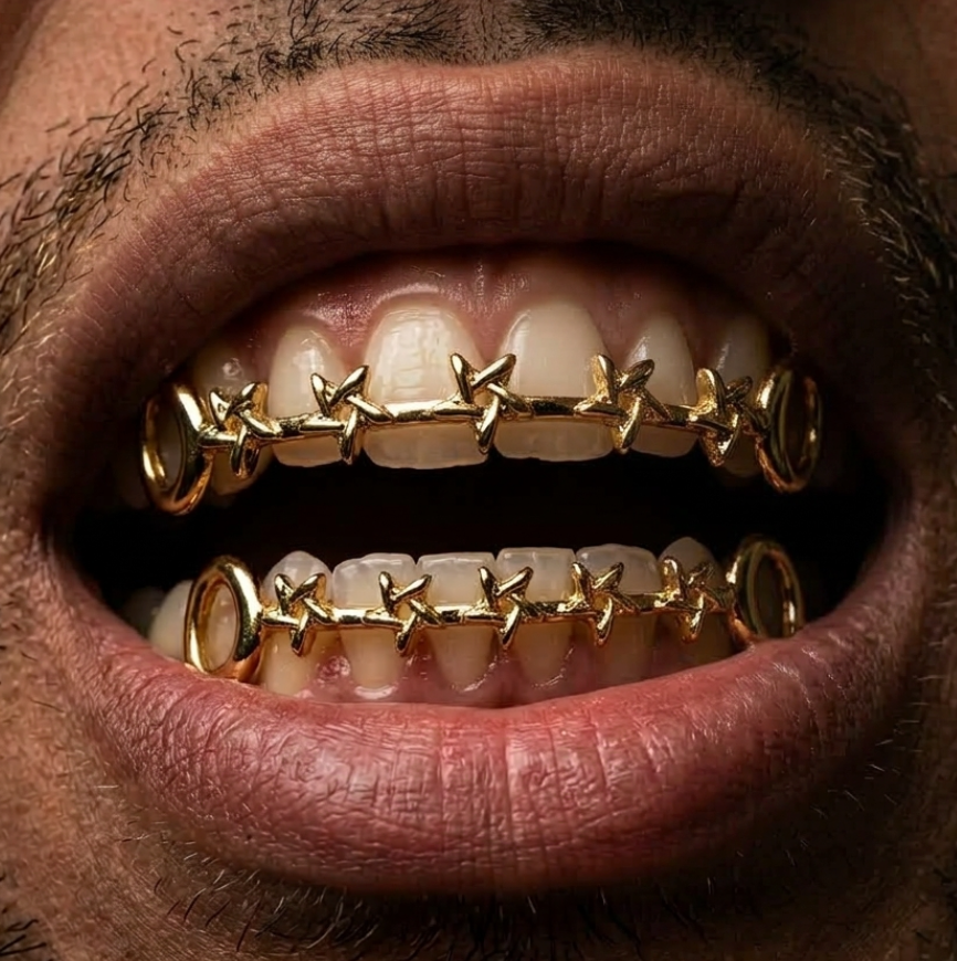 Royal Crest Grillz in Gold