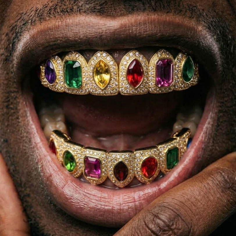 Royal Prism Grillz in Gold