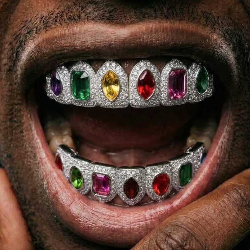 Royal Prism Grillz in Silver