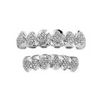 Diamond Lattice Grillz in Silver