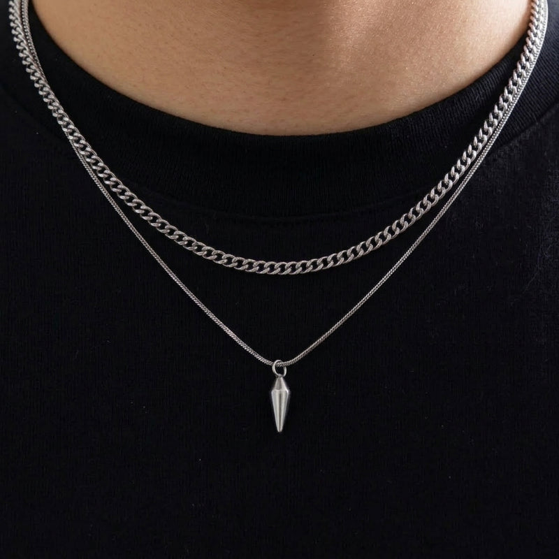 Layered Spike Necklace