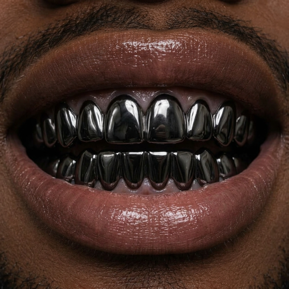 Black Full-Coverage Grillz