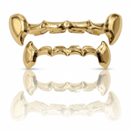 Gold Iced Fang Grillz