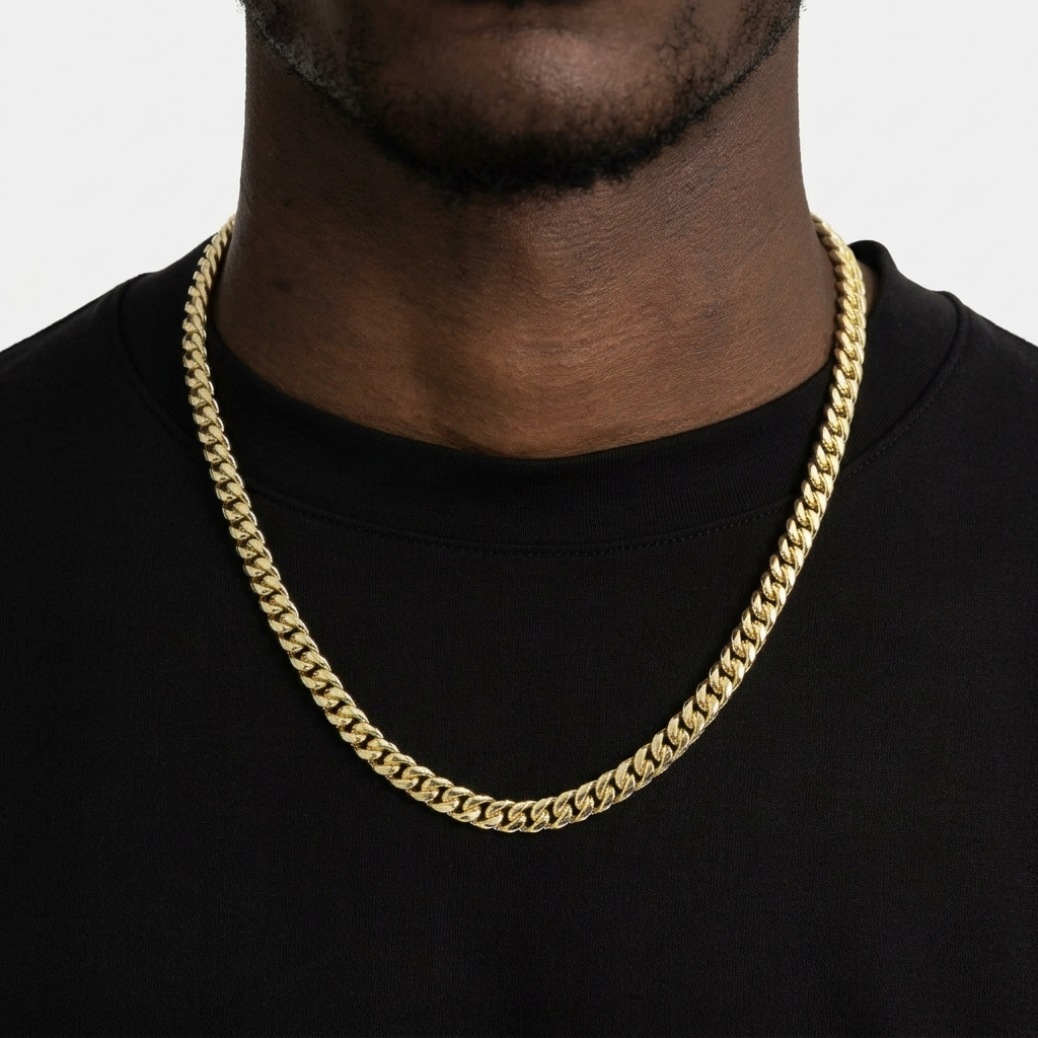 Cuban Chain — Gold, 7mm