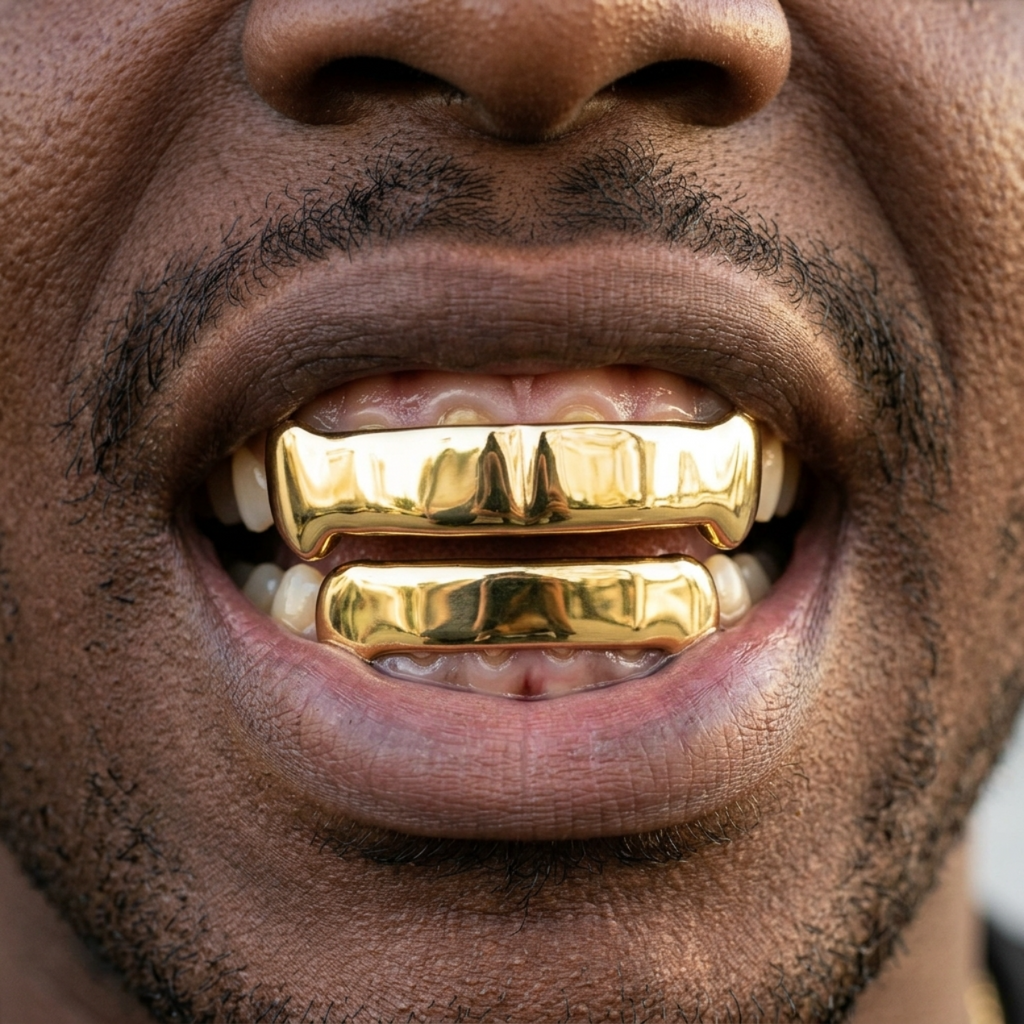 Gold Full-Coverage Grillz Set