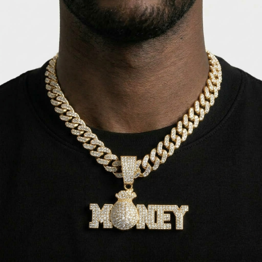 Money Bag Letter Necklace