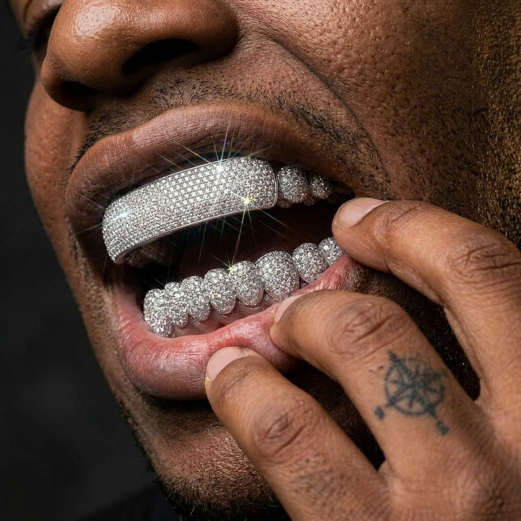 Ice Bar Grillz in Silver