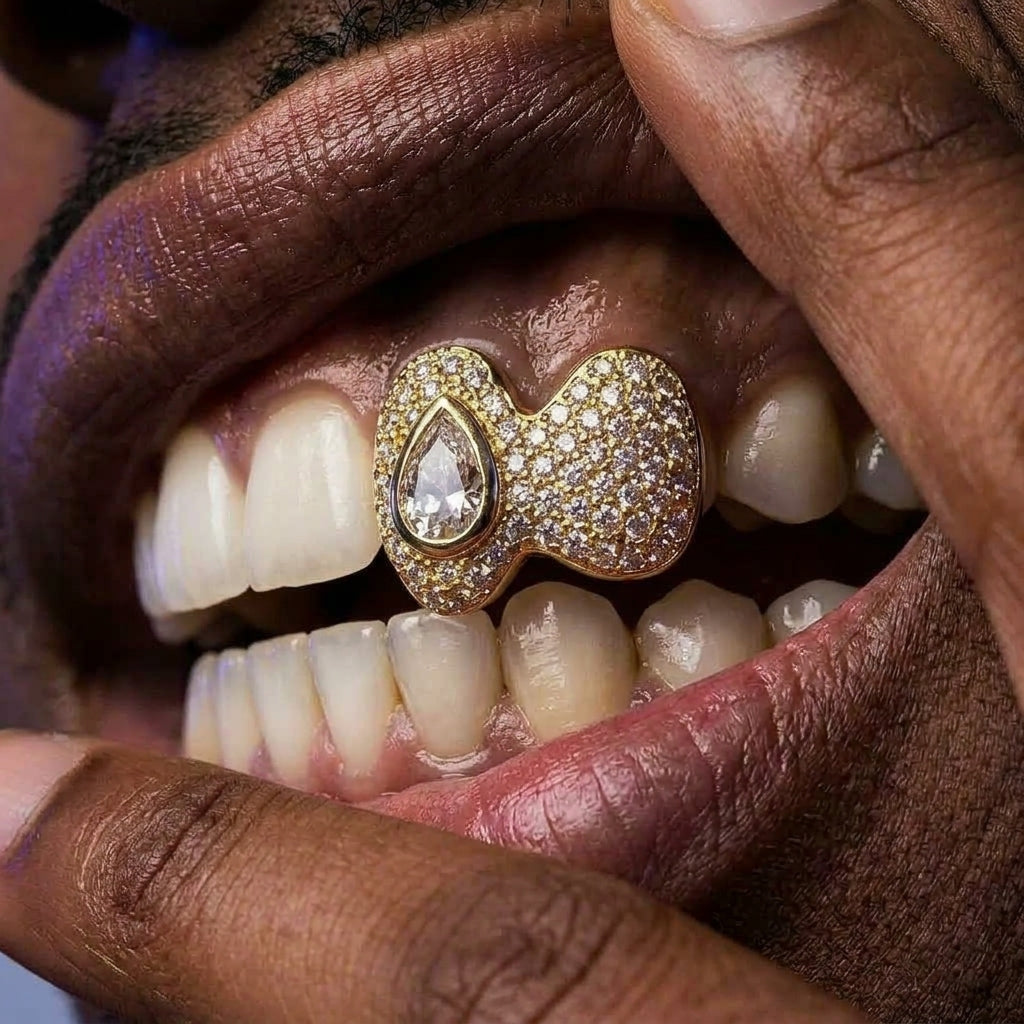 Pearlcut Bowtie Grill in Gold
