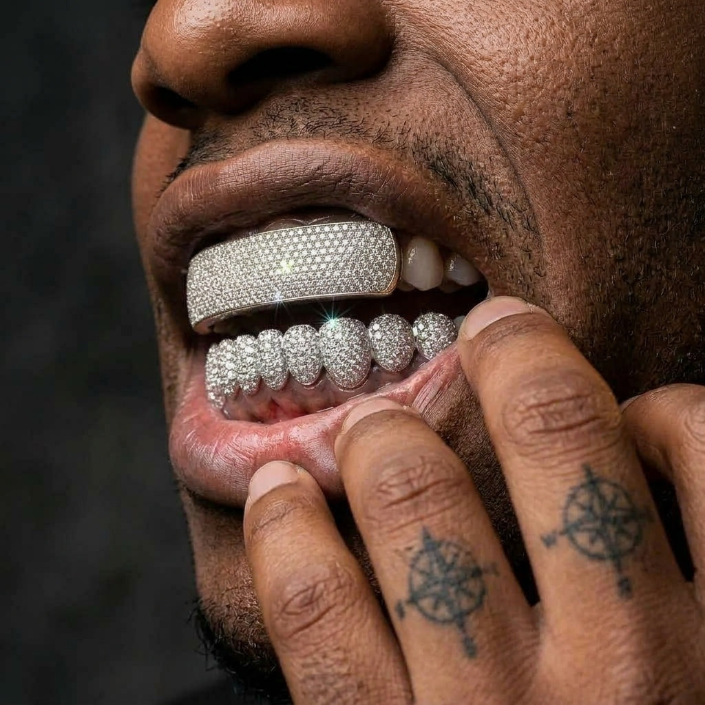 Ice Bar Grillz in Silver